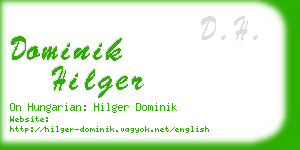 dominik hilger business card